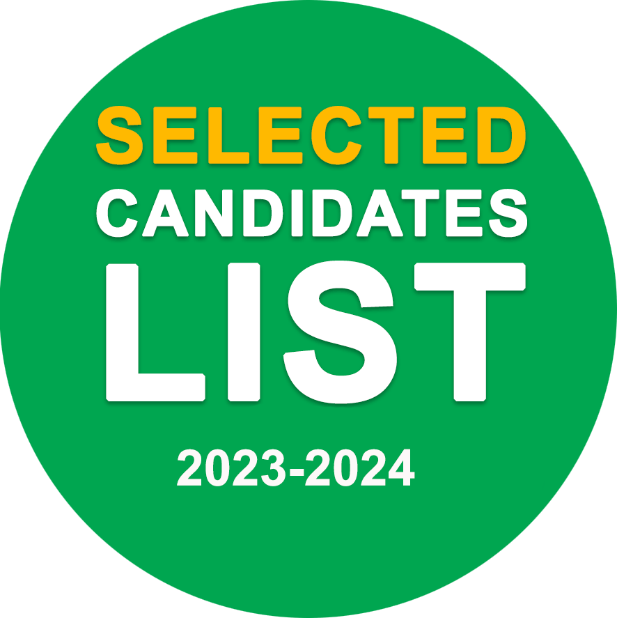 Selected Candidates List 2023-2024
