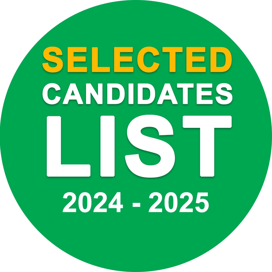 Selected Candidates List 2024-2025